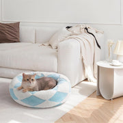 Donut Cat Bed  |  Round Washable Plush Pet Bed | My Store