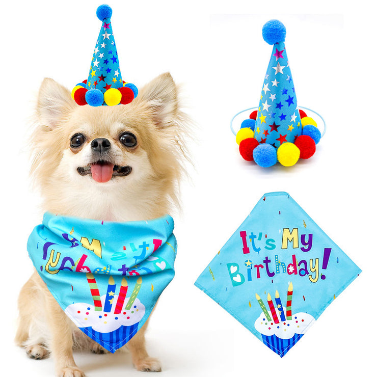 Pet Dog And Cat First Birthday Party Triangle