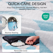 Donut Cat Bed For Indoor Cats - Round Washable Plush Pet Bed